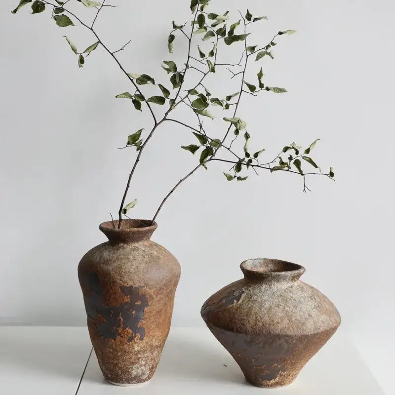 DecorBites™ Handmade Ceramic Vases for Zen Flower Arrangements