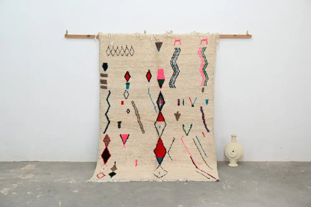 DecorBites™ Handmade Moroccan Azilal Rug - 223x157cm