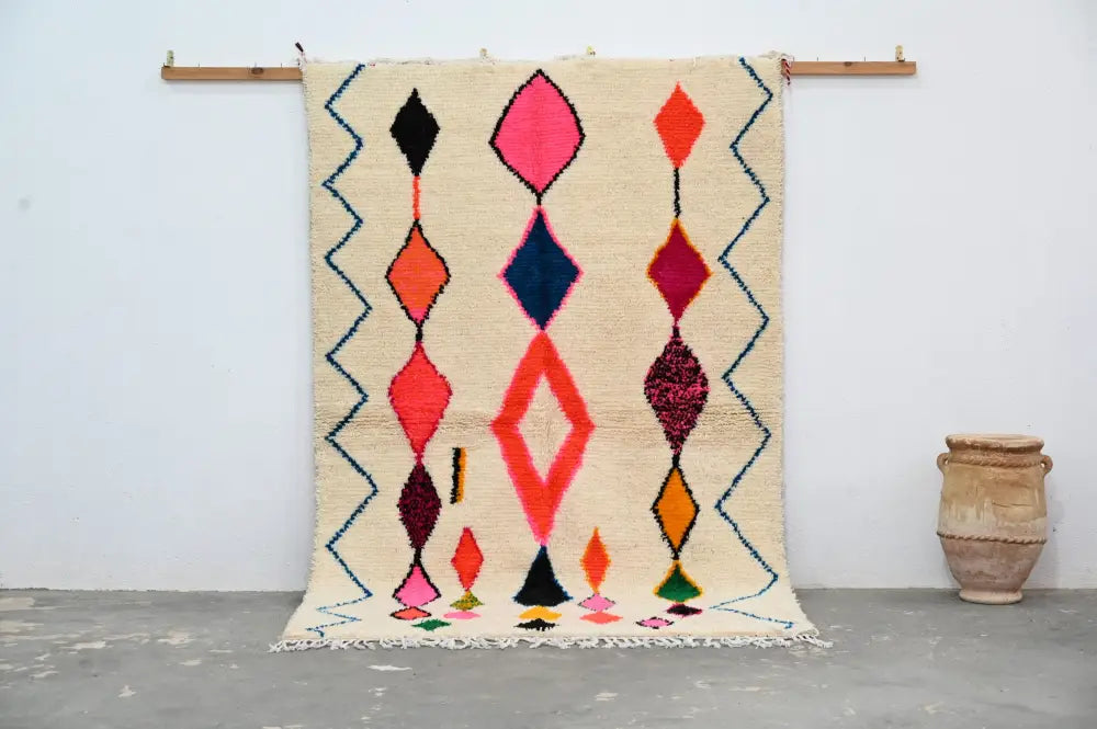 DecorBites™ Handmade Moroccan Azilal Rug - 237x155 cm