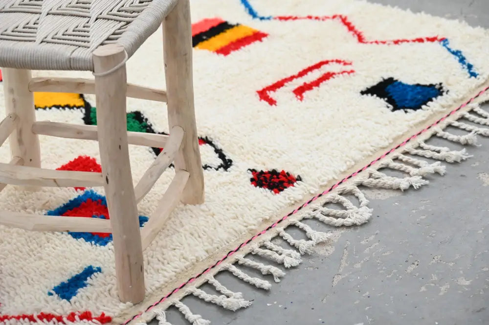 DecorBites™ Handmade Moroccan Azilal Rug 242x140cm