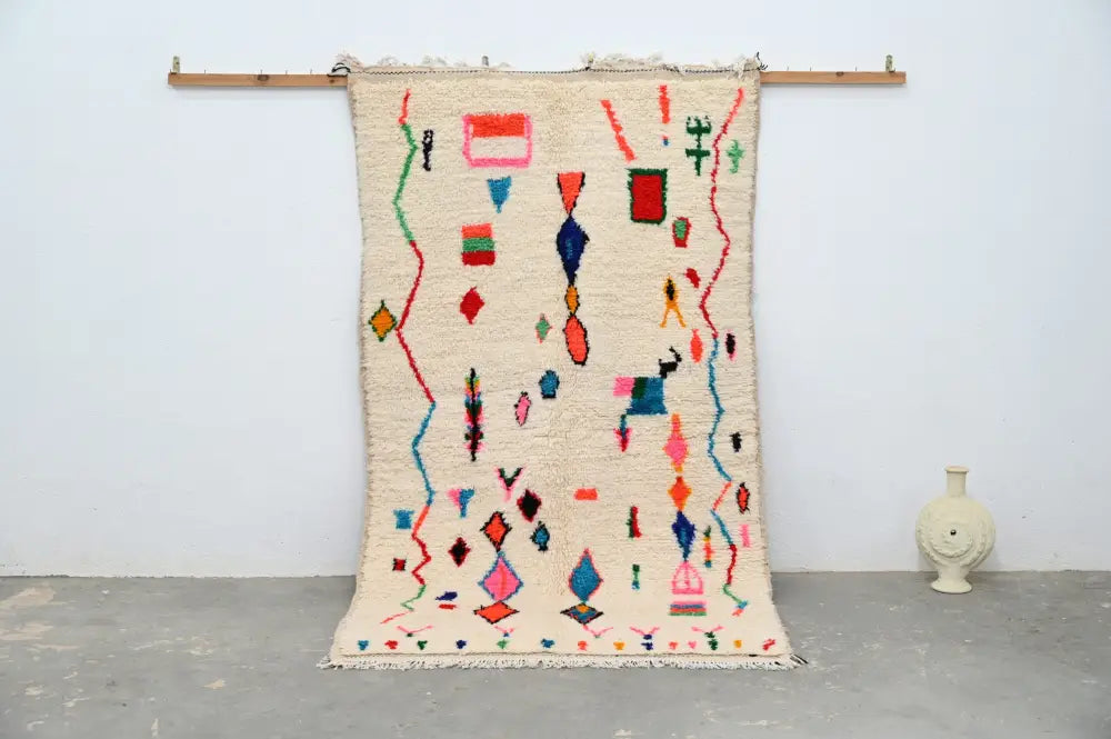 DecorBites™ Handmade Moroccan Azilal Rug - 247x141 cm
