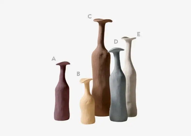 DecorBites™ Handmade Nordic Ceramic Flower Vase for Luxury Home