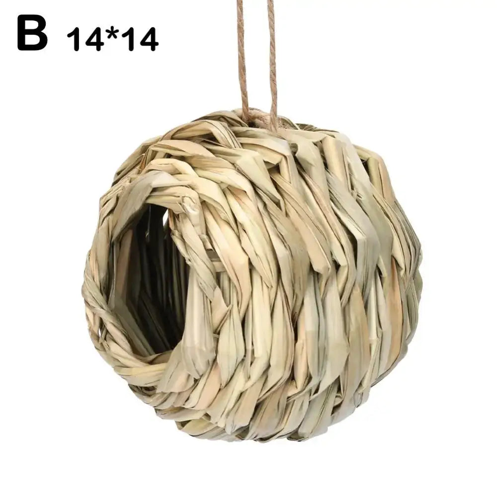 DecorBites™ Handwoven Parrot Bird Nest for Outdoor Gardens