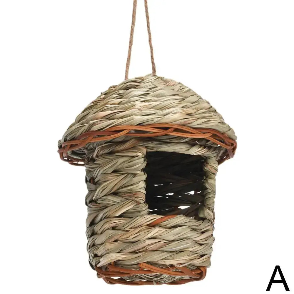 DecorBites™ Handwoven Parrot Bird Nest for Outdoor Gardens