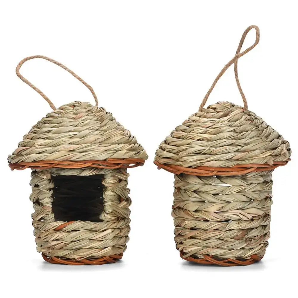 DecorBites™ Handwoven Parrot Bird Nest for Outdoor Gardens