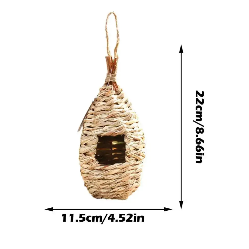 DecorBites™ Handwoven Parrot Bird Nest for Outdoor Gardens