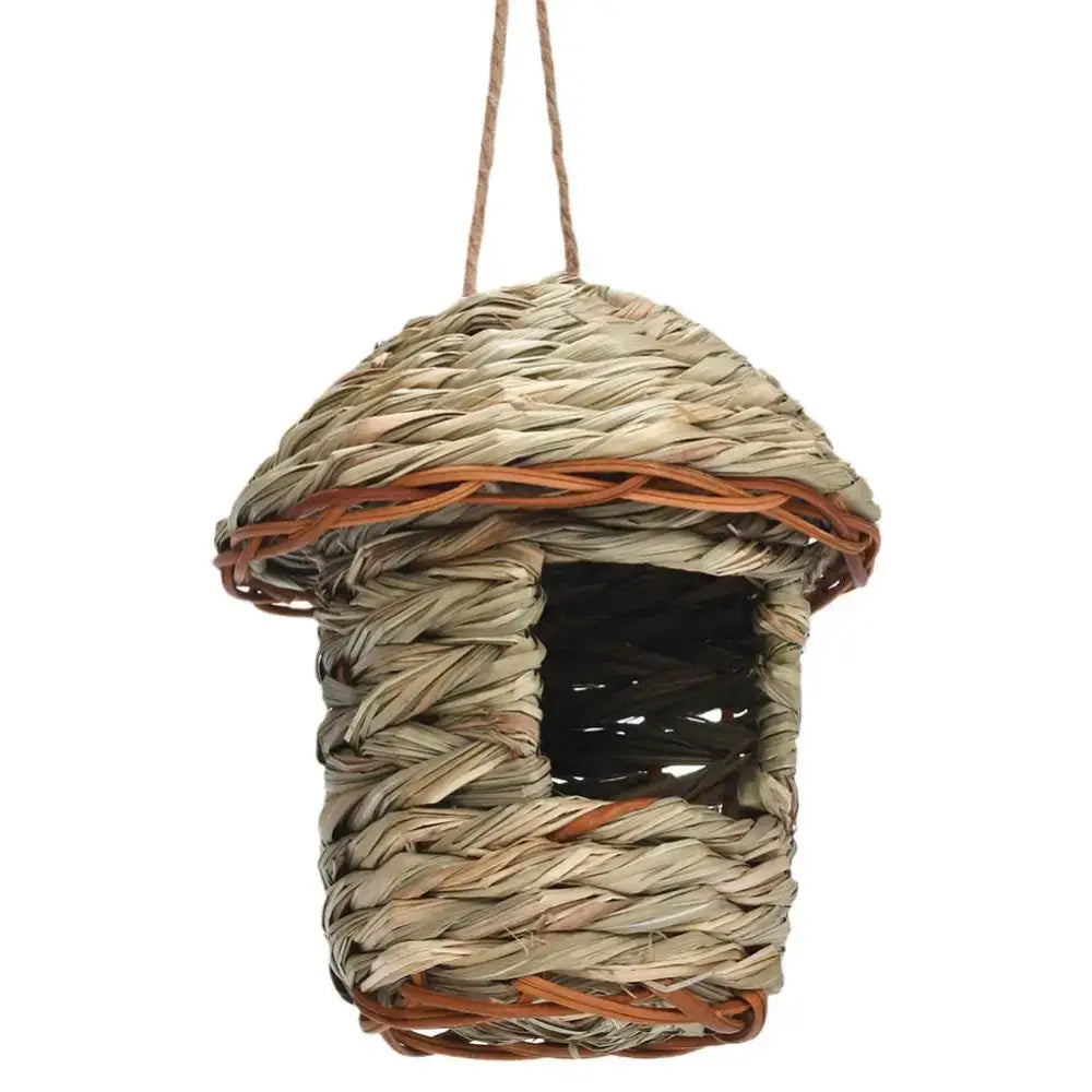 DecorBites™ Handwoven Parrot Bird Nest for Outdoor Gardens