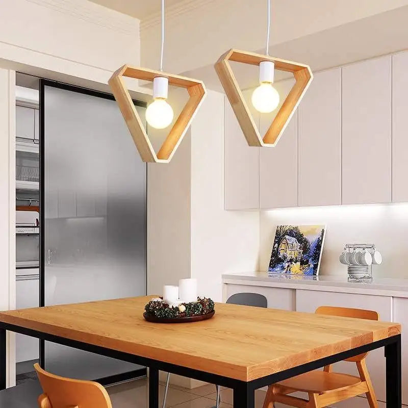DecorBites™ Hanging Wooden Lights