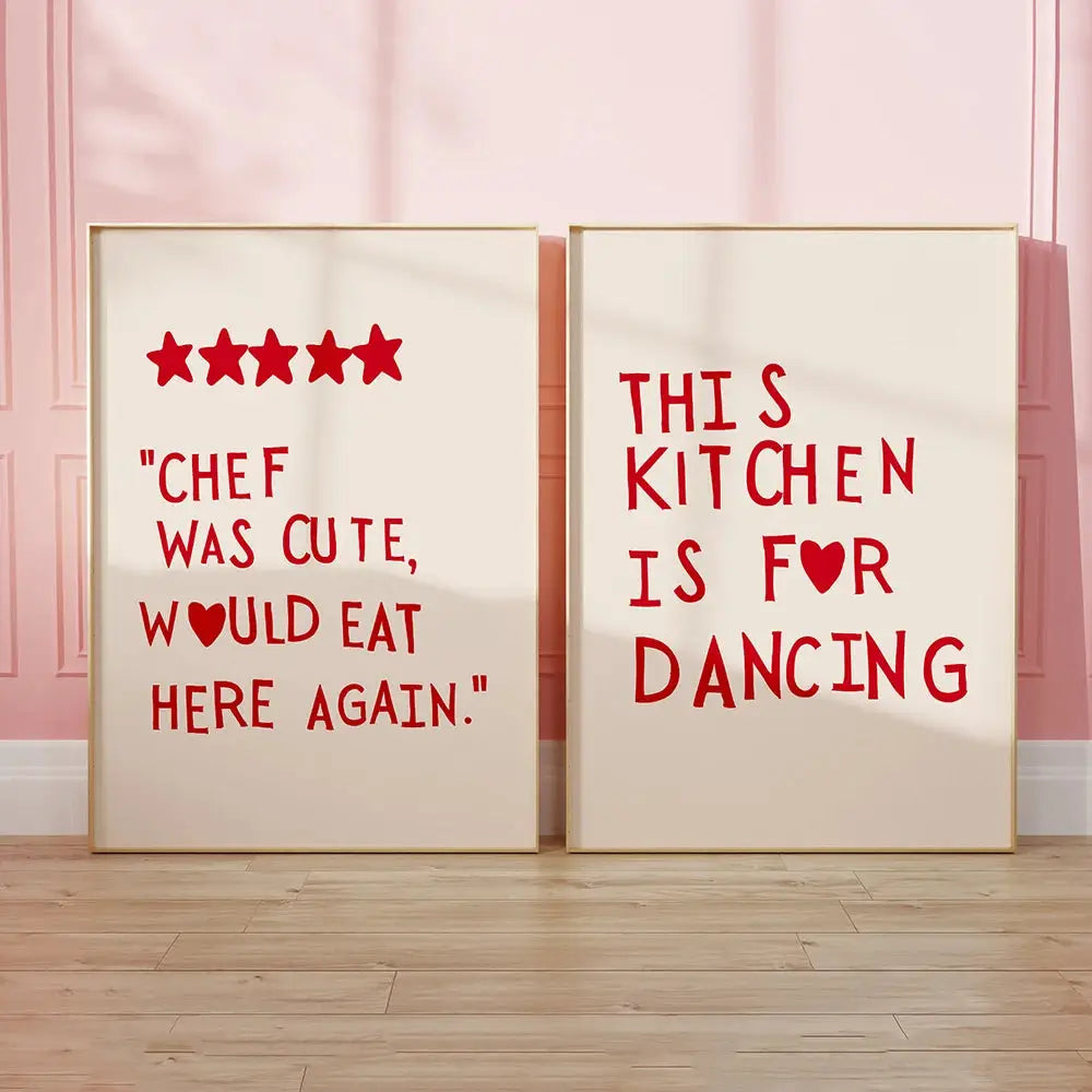 DecorBites™ Heart Quote Kitchen Wall Art Painting