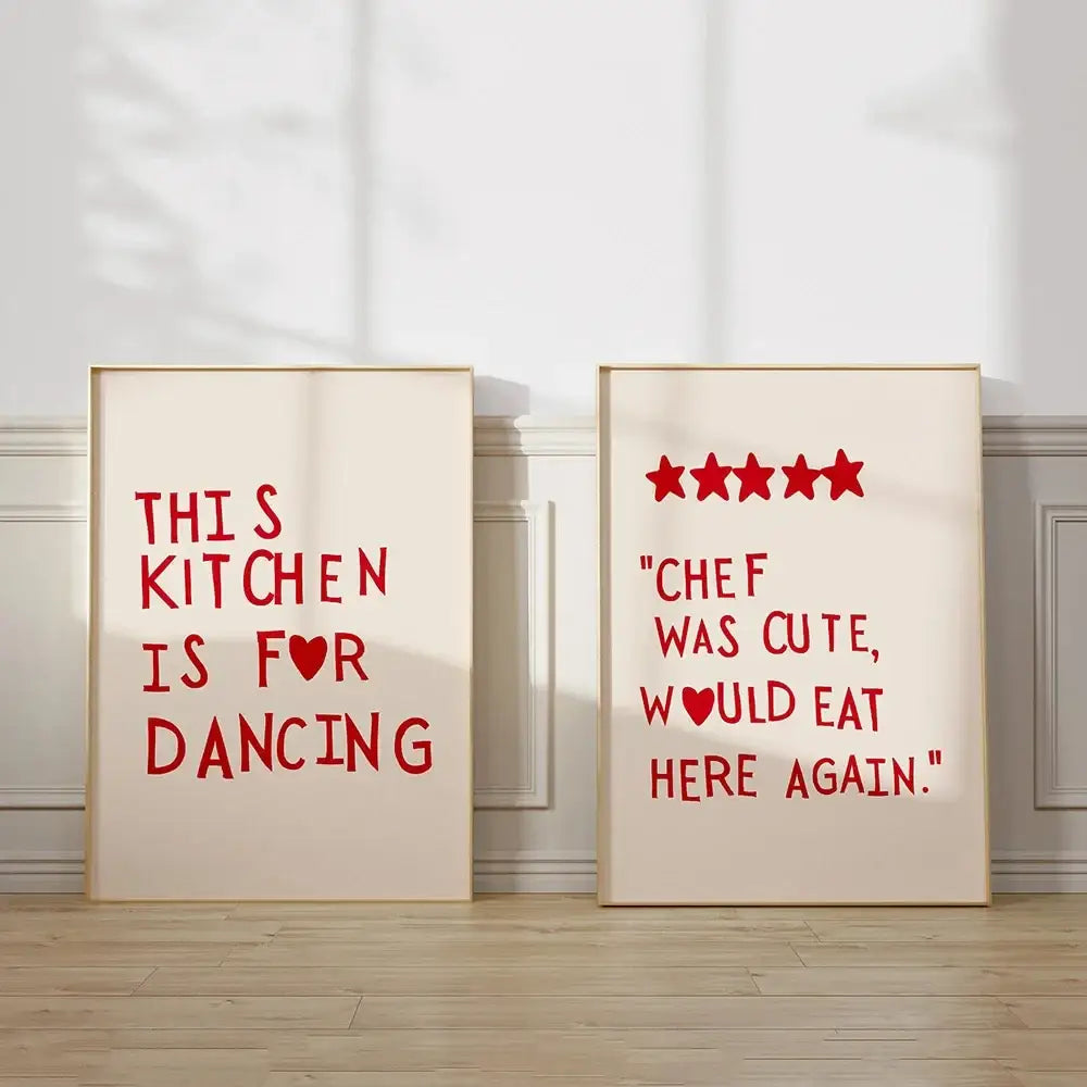 DecorBites™ Heart Quote Kitchen Wall Art Painting