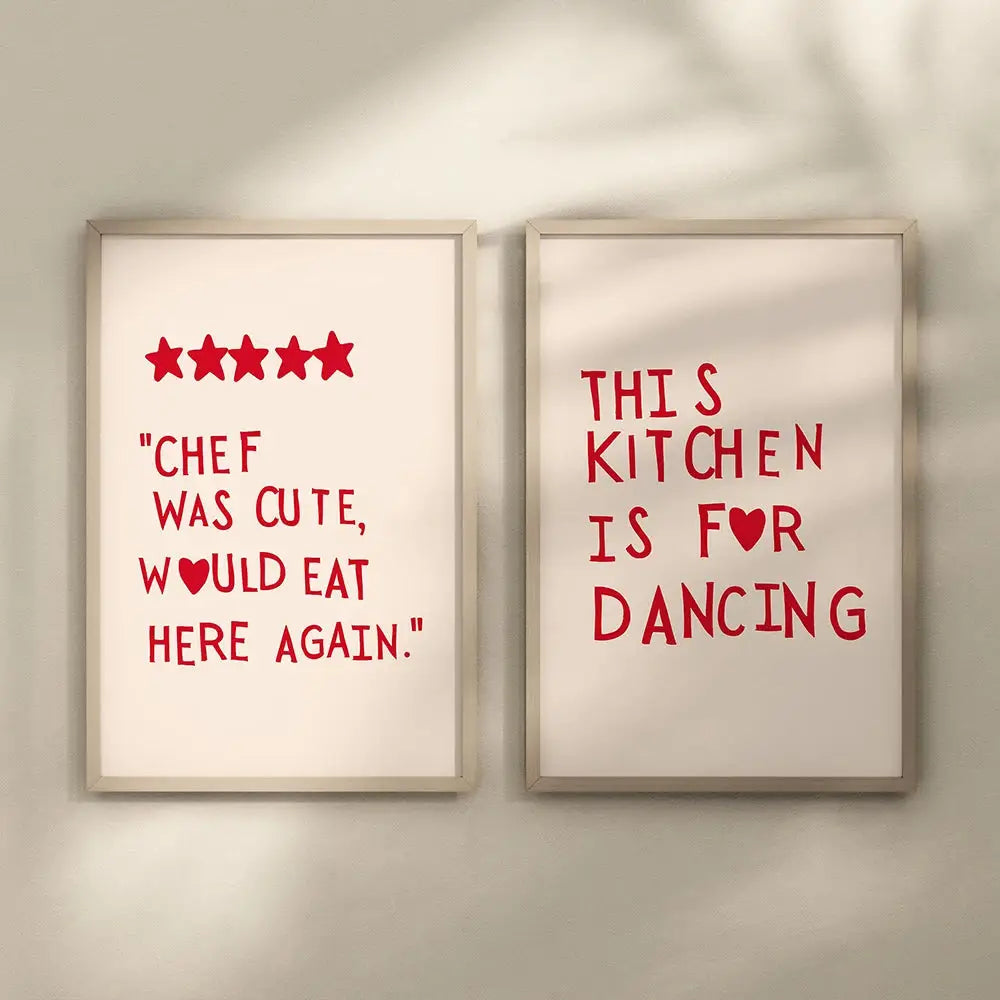 DecorBites™ Heart Quote Kitchen Wall Art Painting