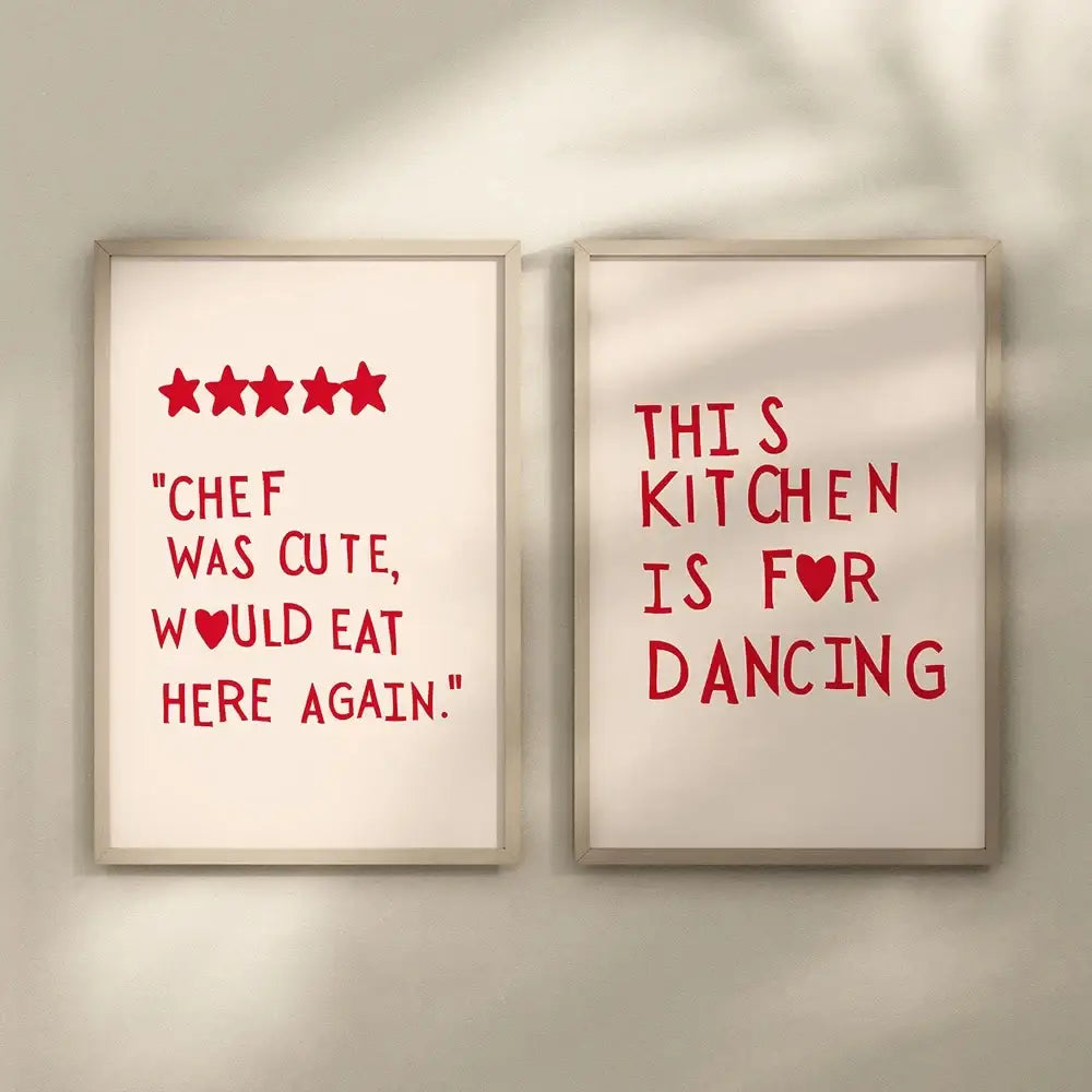 DecorBites™ Heart Quote Kitchen Wall Art Painting