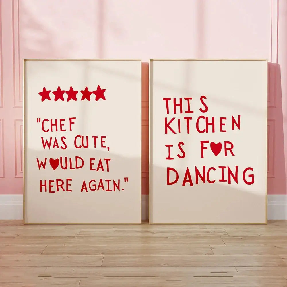 DecorBites™ Heart Quote Kitchen Wall Art Painting