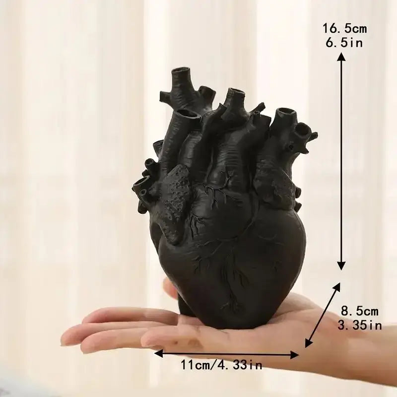 DecorBites™ Heart Shape Resin Vase - 4 Colors