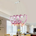 مصباح زينة معلق LED كريستالي على شكل قلب من DecorBites™ - مثالي للمطاعم
