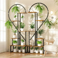 DecorBites™ Heart-Shaped Plant Stand with Hooks for 20 Pots