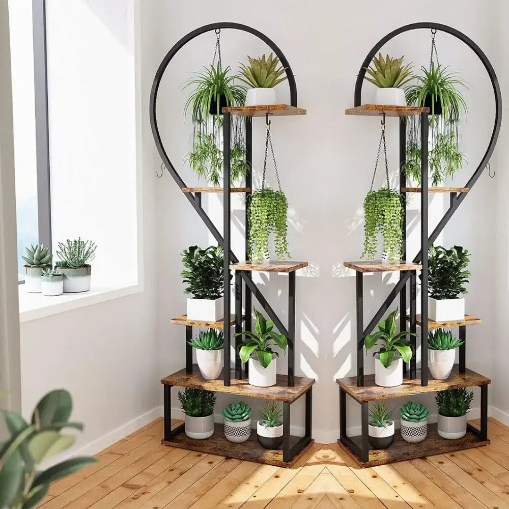 DecorBites™ Heart Shaped Plant Stand with Hooks