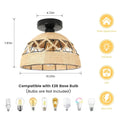 DecorBites™ Hemp Rope Ceiling Light for Home Decor