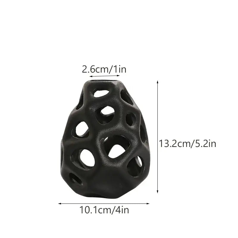DecorBites™ Hollow Out Ceramic Vase - Nordic Style