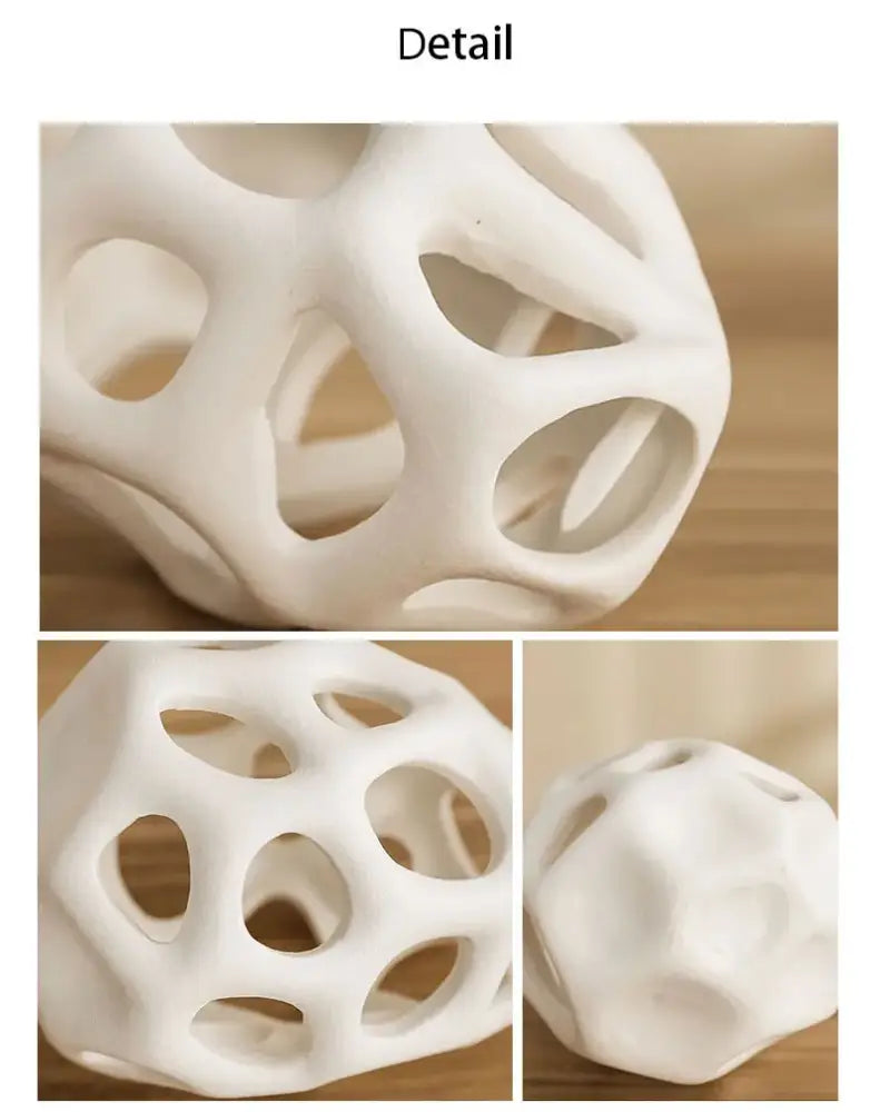 DecorBites™ Hollow Out Ceramic Vase - Nordic Style
