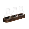 DecorBites™ Hydroponic Glass Vase with Wooden Tray