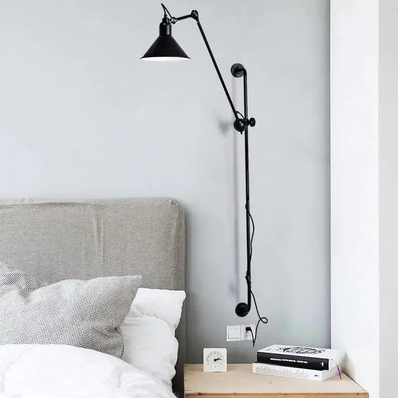 DecorBites™ Industrial Plug In Wall Sconce - Haley