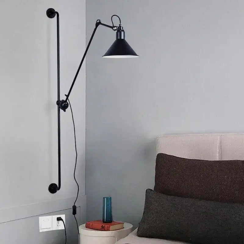 DecorBites™ Industrial Plug In Wall Sconce - Haley