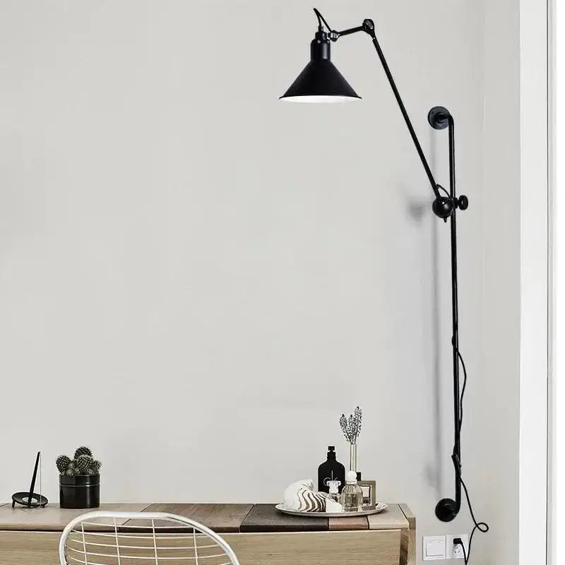 DecorBites™ Industrial Plug In Wall Sconce - Haley
