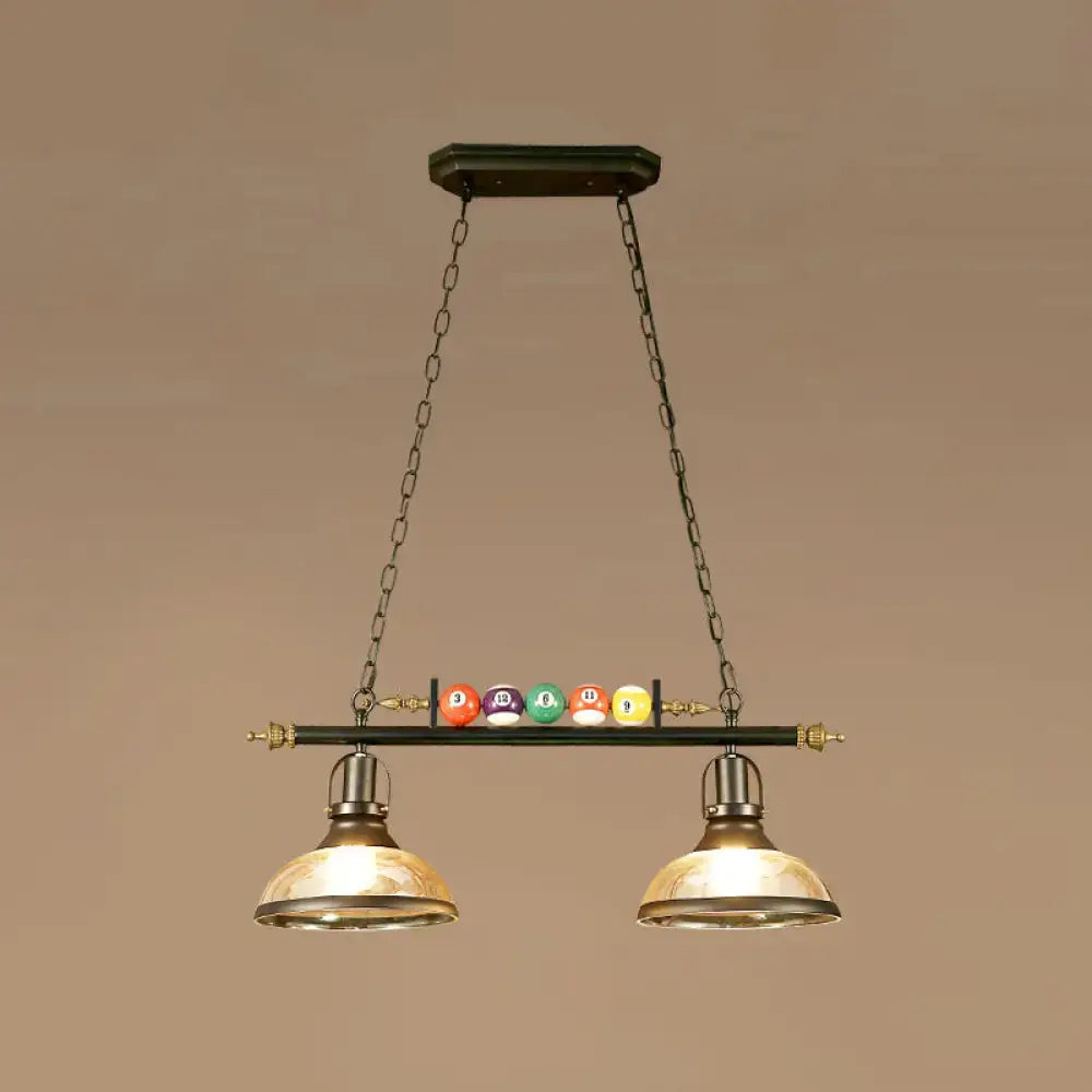 DecorBites™ Industrial Style Black Metal Billiard Light Pendant for Restaurant Island