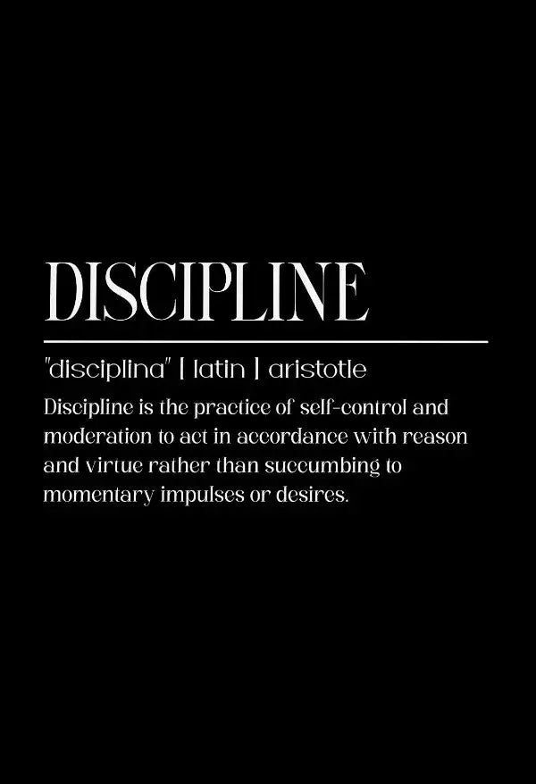 DecorBites™ Inspirational Discipline Art Canvas Print for Home