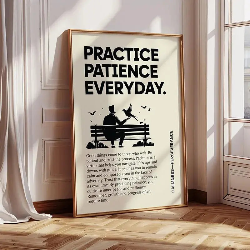 DecorBites™ Inspirational Quote Poster for Home or Office