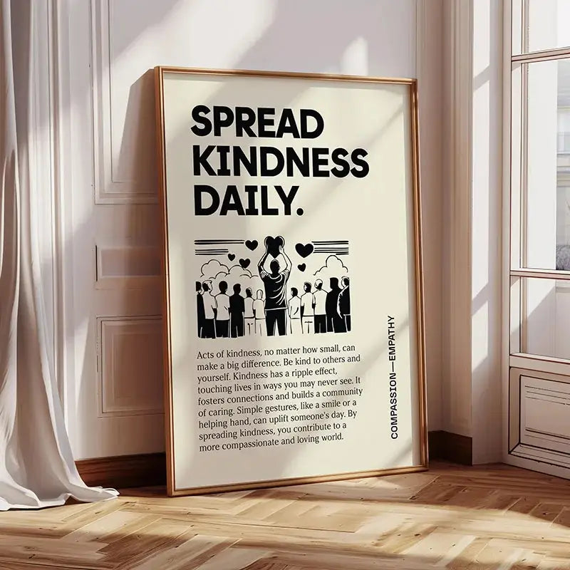 DecorBites™ Inspirational Quote Poster for Home or Office