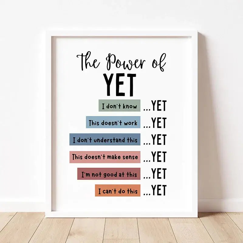 DecorBites™ Inspirational Quote Poster for Home or Office