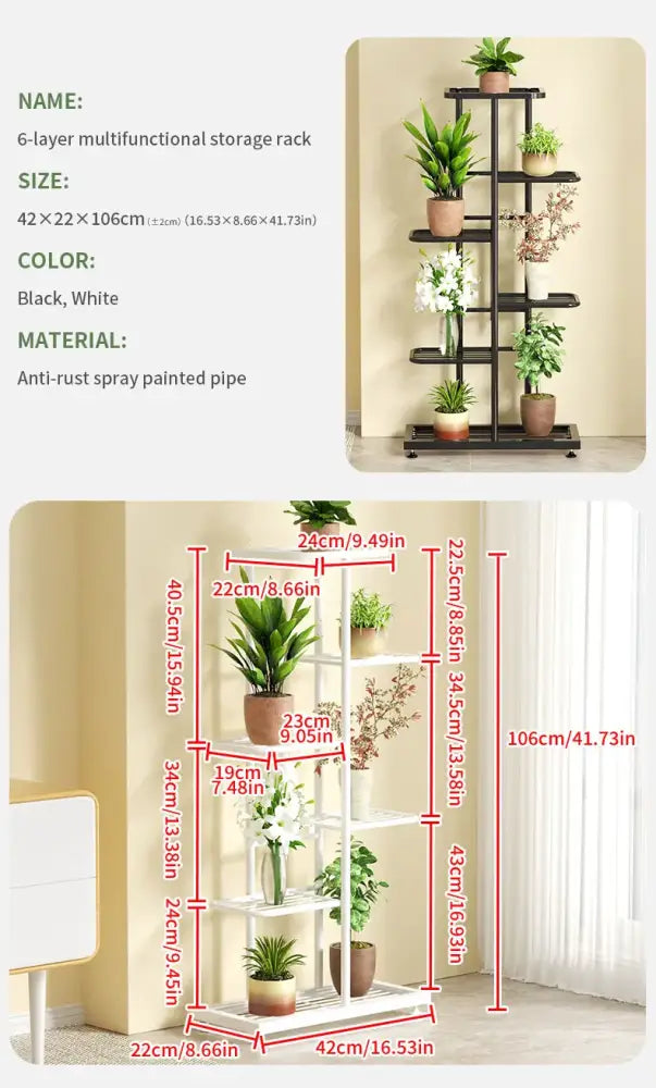 DecorBites™ Iron Plant Stand for Multiple Pots