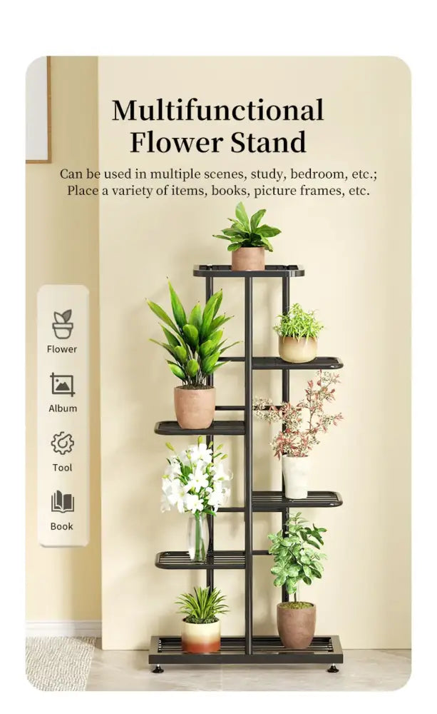 DecorBites™ Iron Plant Stand for Multiple Pots