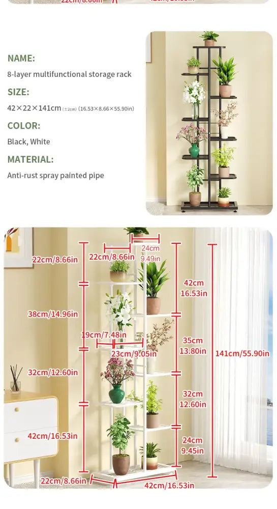 DecorBites™ Iron Plant Stand for Multiple Pots