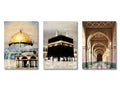 DecorBites™ Islamic Ayatul Kursi Canvas Wall Art Set
