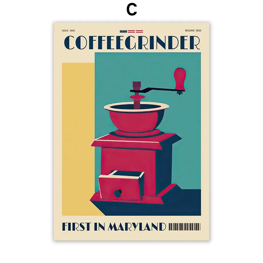DecorBites™ Italian Coffee Wall Art Canvas Print