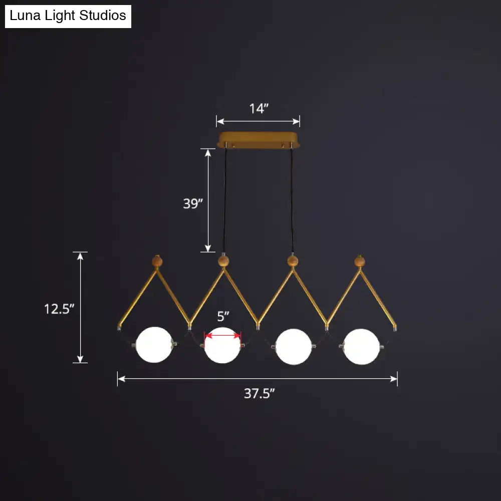 DecorBites™ Ivory Glass Minimalist Ball Suspension Light - Creative Island Fixture