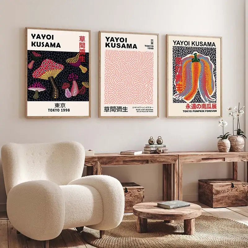 DecorBites™ Japanese Abstract Art Canvas Print for Home Décor