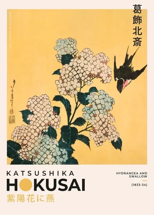 DecorBites™ Japanese Hokusai Art Poster Print for Home Decor