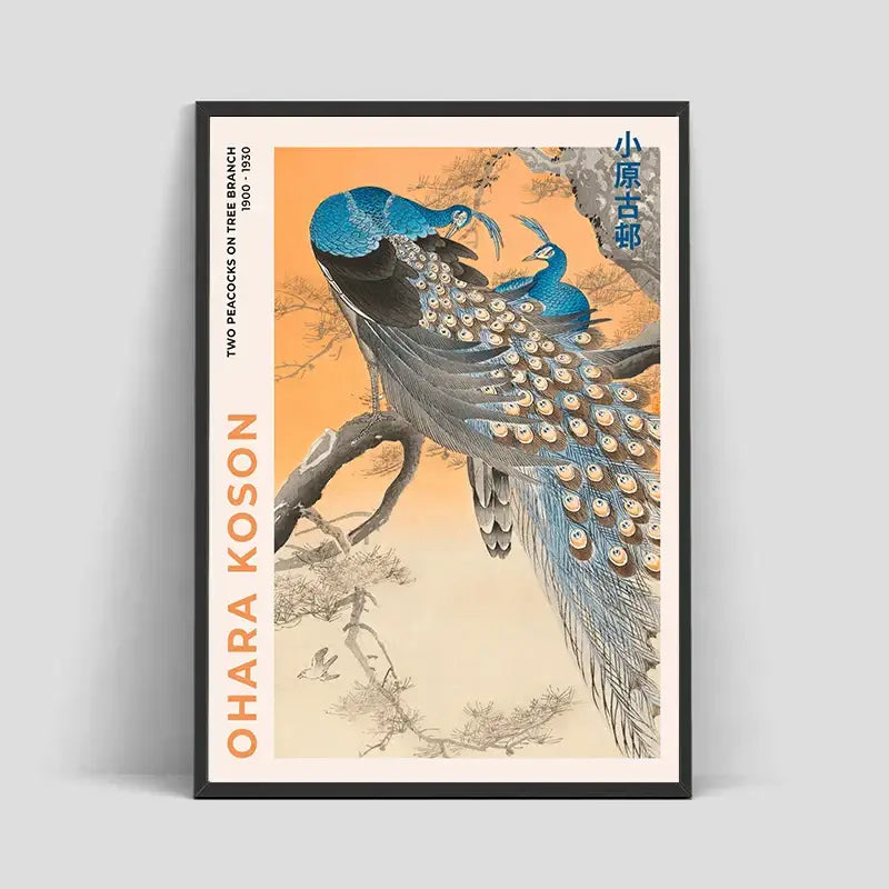 DecorBites™ Japanese Hokusai Art Poster Print on Canvas
