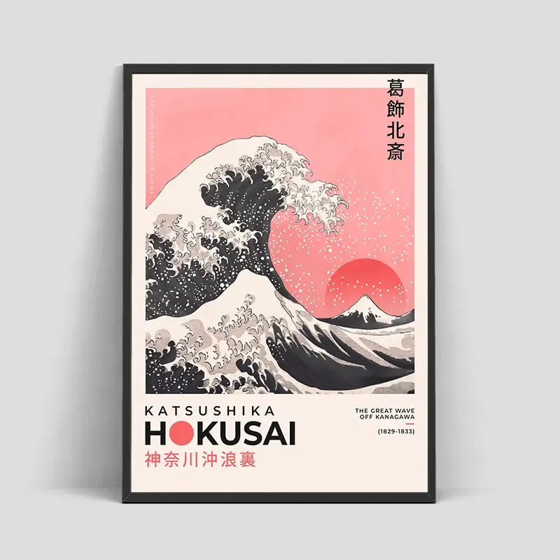 DecorBites™ Japanese Hokusai Landscape Art Poster Print - Home Decor