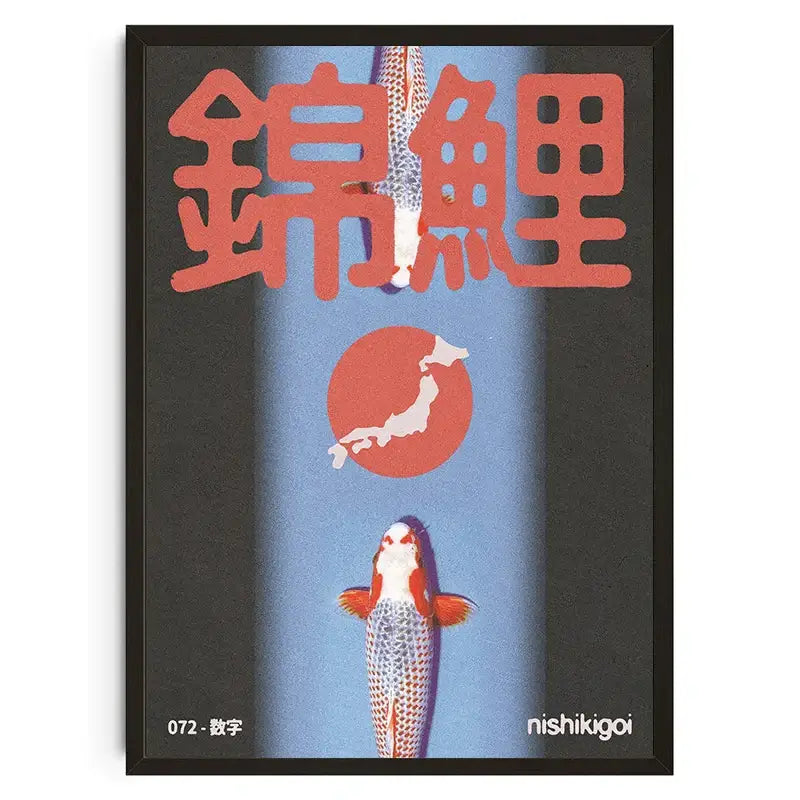 DecorBites™ Japanese Koi Cat Abstract Animals Wall Art