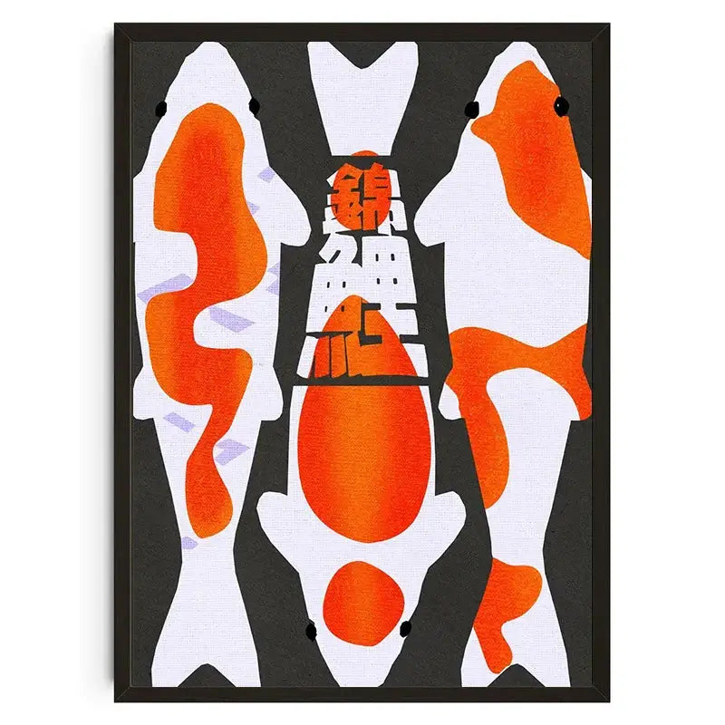 DecorBites™ Japanese Koi Cat Animal Canvas Wall Art