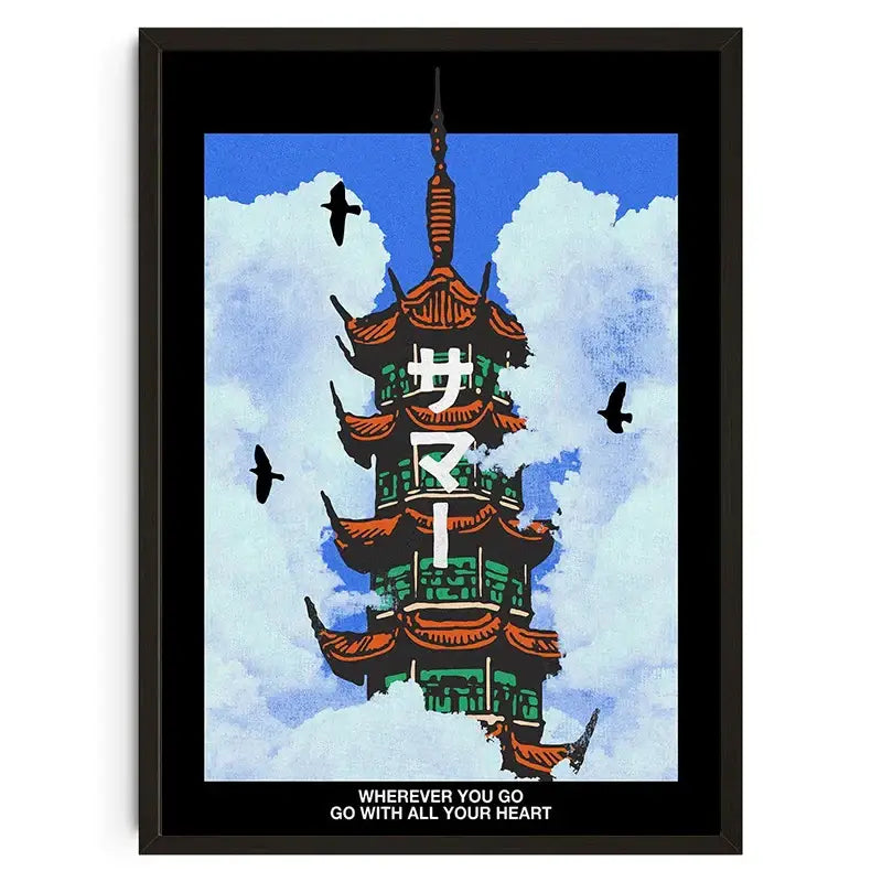 DecorBites™ Japanese Koi Cat Canvas Wall Art