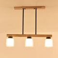 DecorBites™ Japanese White Glass Cylinder LED Island Pendant Ceiling Light for Dining Room