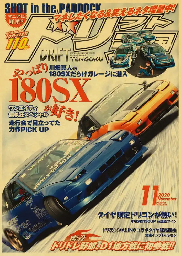 DecorBites™ JDM Retro Racing Car Poster Prints