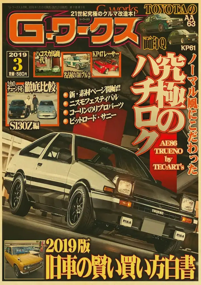 DecorBites™ JDM Retro Racing Car Poster Prints