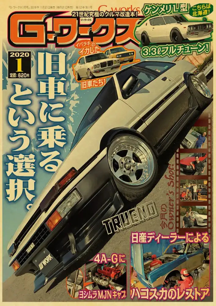 DecorBites™ JDM Retro Racing Car Poster Prints